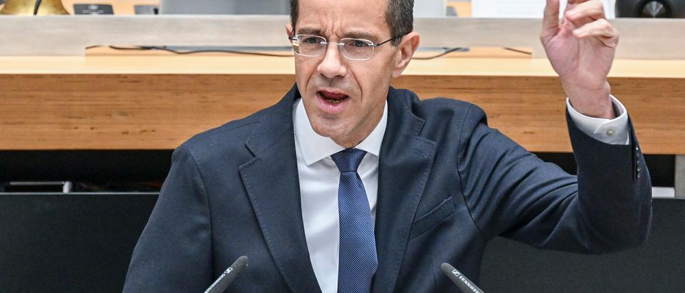 Christian Gräff (CDU) hielt im Berliner Landesparlament oft kämpferische Reden. (Archivbild)  