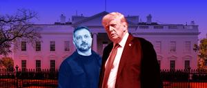 Der ukrainische Präsident Wolodymyr Selenskyj und US-Präsident Donald Trump treffen sich am Montag im Weißen Haus.