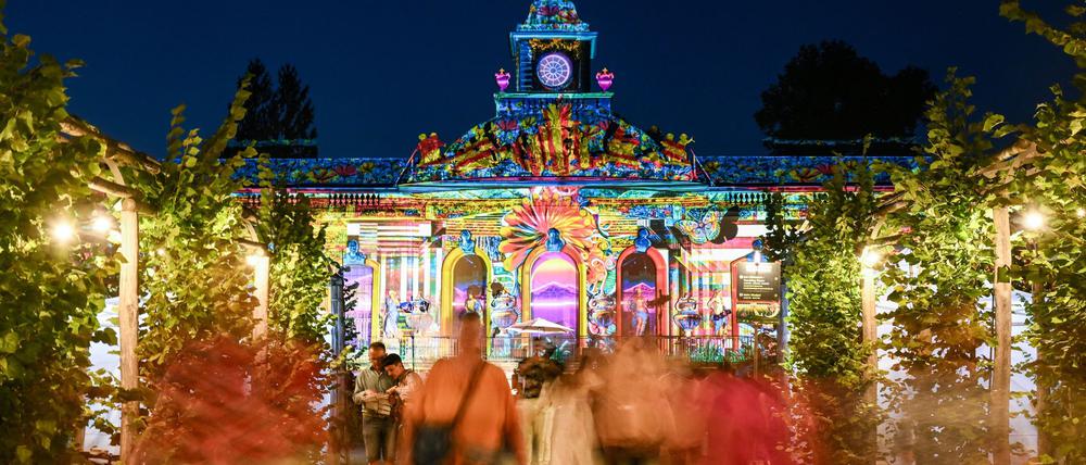 Park Sanssouci soll bei der Potsdamer Schlössernacht wieder erleuchtet werden. (Archivbild)  