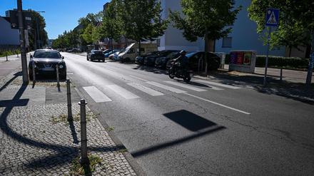 An diesem Zebrastreifen soll sich nach Polizeiangaben der tödliche Unfall abgespielt haben.