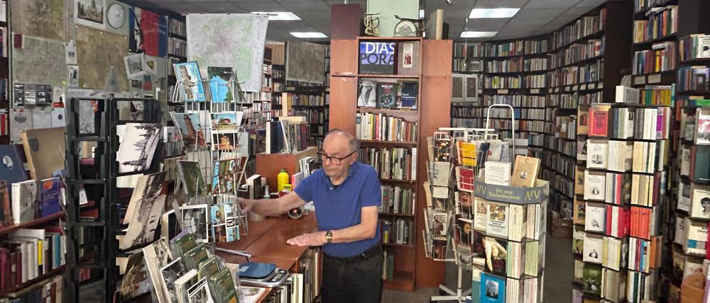 Schöneberger Antiquariats „Bücherkeller“, das bald nach 50 Jahren schließen muss.