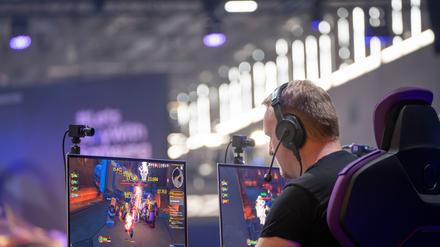 Die Gamescom in Köln ist  nach Eigenaussage die weltgrößte Messe für Computer- und Videospiele, gemessen an Ausstellungsfläche und Besucheranzahl. (Foto von 2024)