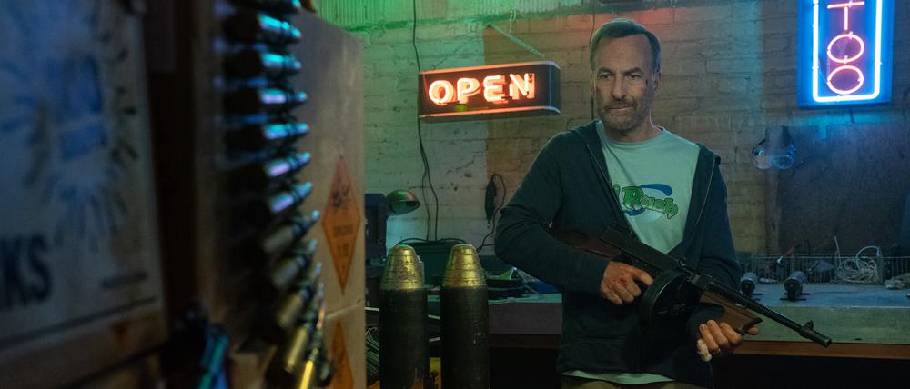  „Tut mir leid, Schatz, ich wollte nur …“ Familienvater Hutch (Bob Odenkirk) gehen die Argumente aus.
