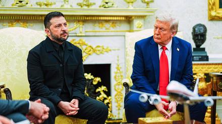 Selenskyj bei Donald Trump im Weißen Haus. 