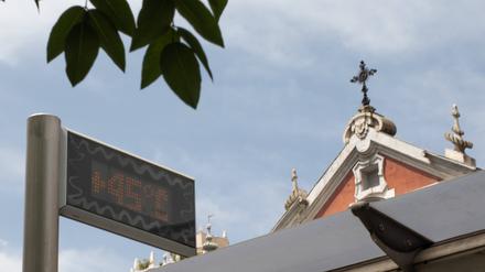 Hitzewelle in Madrid.