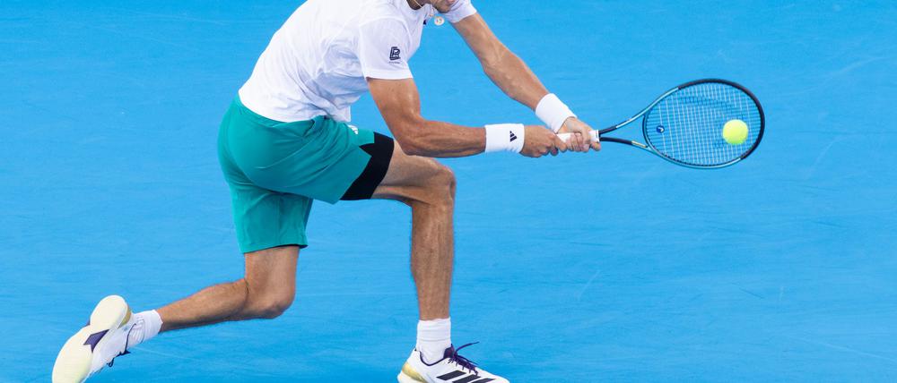 Alexander Zverev schied im Mixed-Wettbewerb der US Open früh aus. (Archivbild)