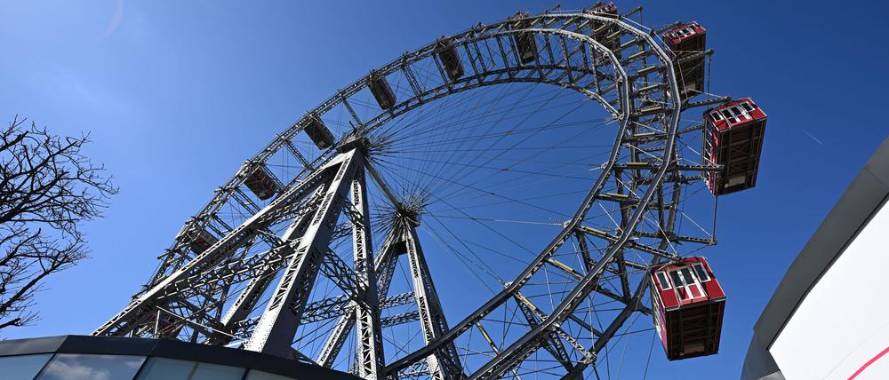 Das Wiener Riesenrad im Prater. Die Bundeshauptstadt Wien wird den Eurovision Song Contest (ESC) 2026 austragen.