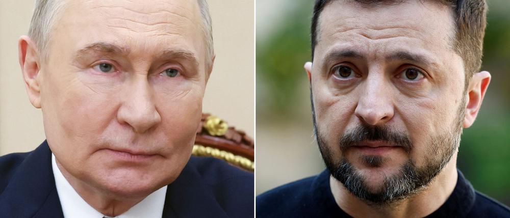 Kremlchef Putin hat hohe Hürden vor einer Begegnung mit dem Ukrainer Selenskyj aufgebaut. (Archivbild)