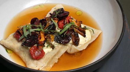 Maultaschen im Restaurant Feed The Pony