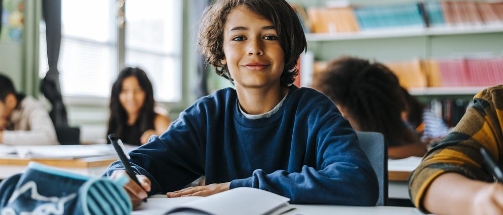 Von Bildschirmen keine Spur. Sieht es in deutschen Grundschulen bald wieder so aus?