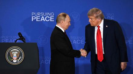 Trafen sich am vergangenen Freitag in Alaska: Kremlchef Wladimir Putin und US-Präsident Donald Trump.