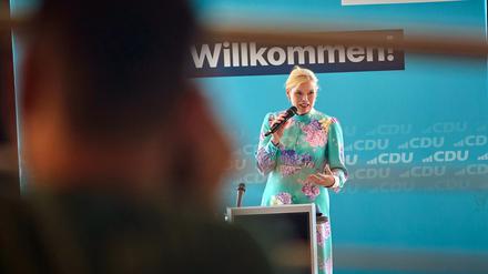 Julia Klöckner spricht beim Sommerfest der CDU Koblenz. 