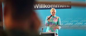Julia Klöckner spricht beim Sommerfest der CDU Koblenz. 