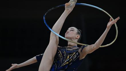 Virtuos mit dem Reifen: Darja Varfolomeev.