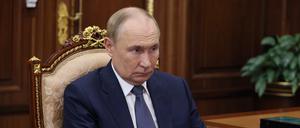 Der russische Präsident Wladimir Putin am Mittwoch bei einem Treffen im Kreml.