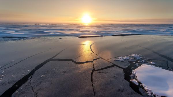 Der Zustand des arktischen Meereises ist kritisch, mit einem deutlichen und beschleunigten Rückgang aufgrund des Klimawandels.