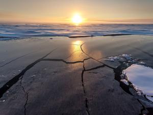 Der Zustand des arktischen Meereises ist kritisch, mit einem deutlichen und beschleunigten Rückgang aufgrund des Klimawandels. 