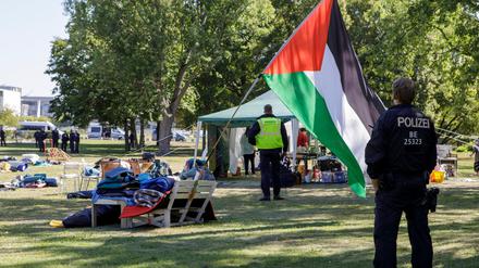Das Protestcamp nah dem Kanzleramt gab es schon längere Zeit. 
