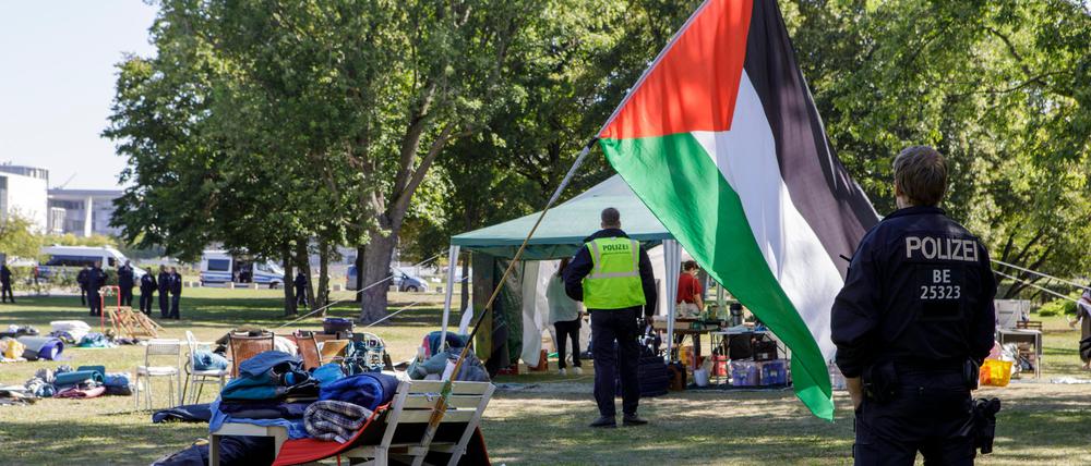 Das Protestcamp nah dem Kanzleramt gab es schon längere Zeit.