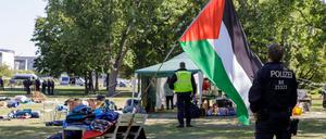 Das Protestcamp nah dem Kanzleramt gab es schon längere Zeit. 