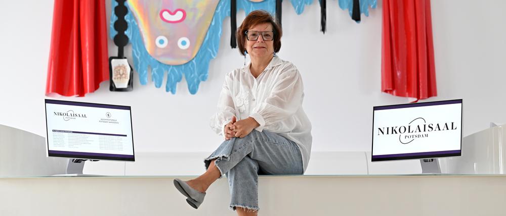 Gudrun Mentler hat das Betreiberkonzept für den Nikolaisaal mitgeschrieben – und ist trotz Rente weiterhin da.