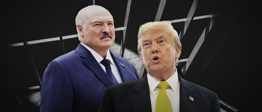Alexander Lukaschenko und US-Präsident Donald Trump (Montage).