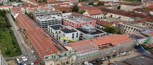 Die Neubauten des Kreativquartiers in der Potsdamer Innenstadt.