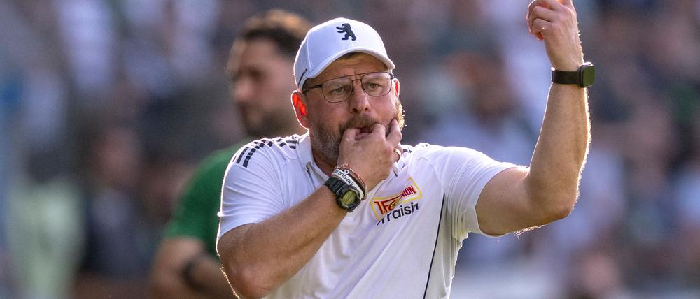 Union-Trainer Baumgart will sich vom Thema Woltemade nicht ablenken lassen. (Archivbild)