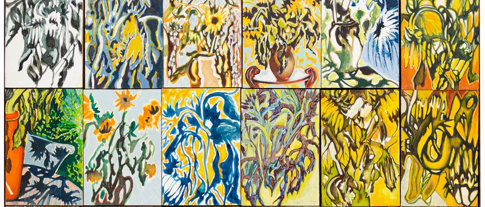 Ein Zeichen von Werden und Vergehen: Jürg Burth „Sonnenblumen“.