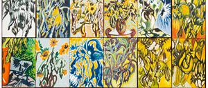 Ein Zeichen von Werden und Vergehen: Jürg Burth „Sonnenblumen“. 