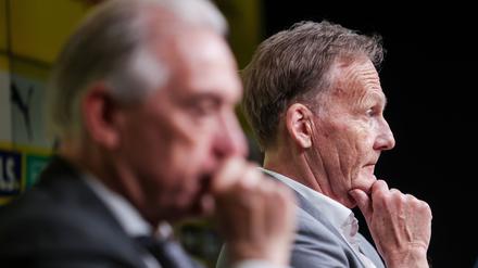 Hans-Joachim Watzke (r.) tritt die Nachfolge von Reinhard Lunow als BVB-Präsident an.