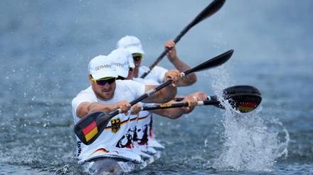 Der deutsche Kajak-Vierer kam bei der WM in Mailand auf Rang vier. (Archivbild)