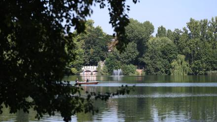 Der Weiße See im Berliner Bezirk Pankow.