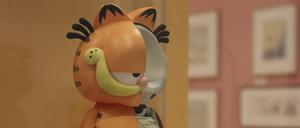 Auch diese halb als Röntgenbild dargestellte Garfield-Figur ist in der Ausstellung zu sehen.