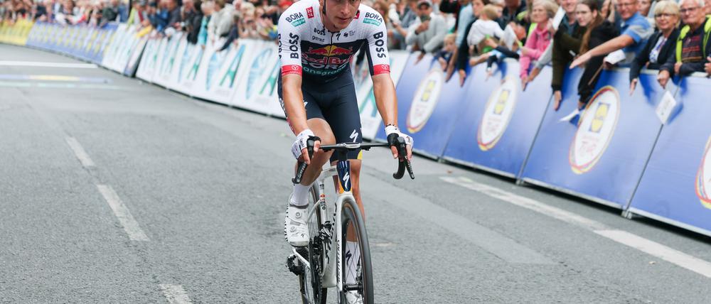 Florian Lipowitz erlebte einen gebrauchten Tag bei der Deutschland Tour.