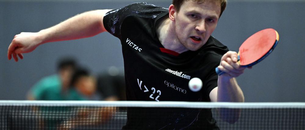 Im Grand-Smash-Halbfinale: Der deutsche Tischtennis-Profi Benedikt Duda.