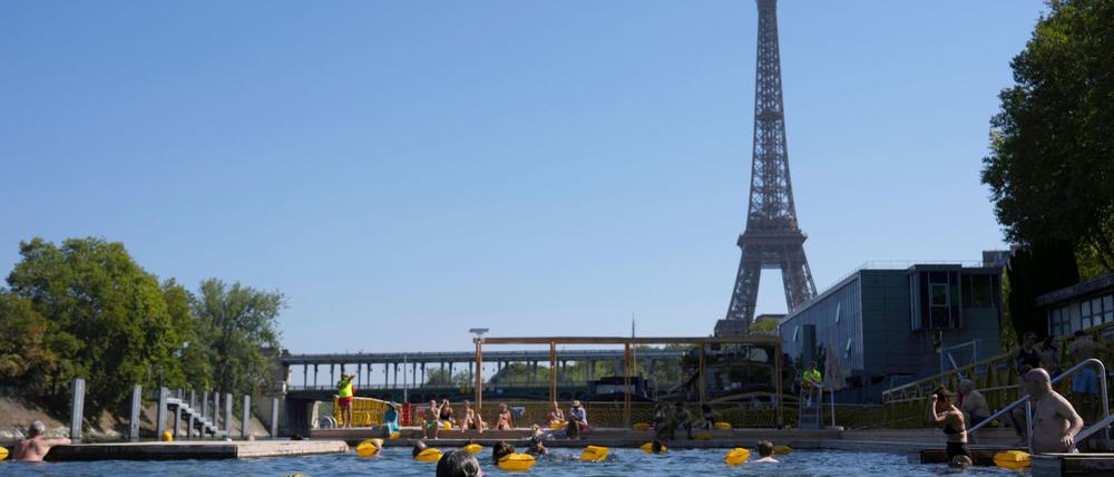 Die neuen Freibäder in der Seine kommen bei Einwohnern und Touristen gut an (Archivbild).