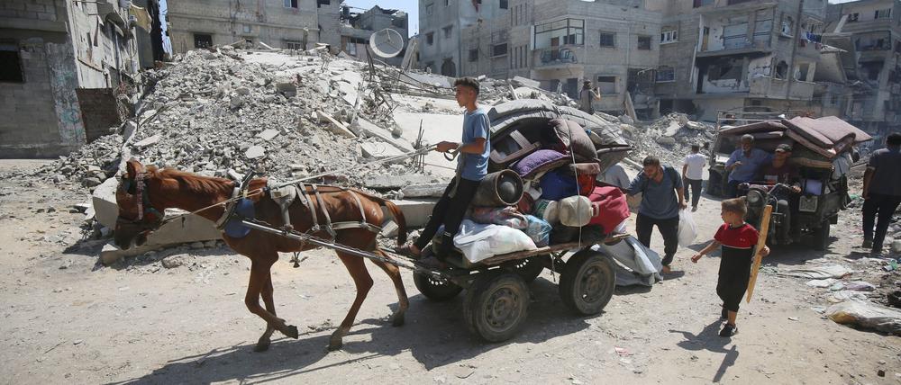 Israel plant die militärische Einnahme der Stadt Gaza im Norden.
