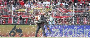 Bei Union gab es schon zu Beginn des Spiels gegen den VfB Stuttgart Konfetti – später folgten dann auch noch die Tore.