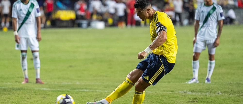 Cristiano Ronaldo erzielte seinen 100. Treffer für Al-Nassr.