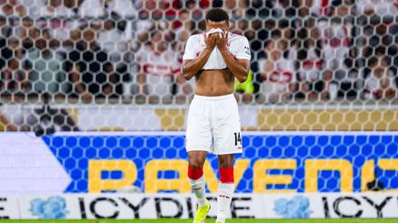 Luca Jaquez hat sich im Spiel gegen Union Berlin eine Verletzung im Gesicht zugezogen. 