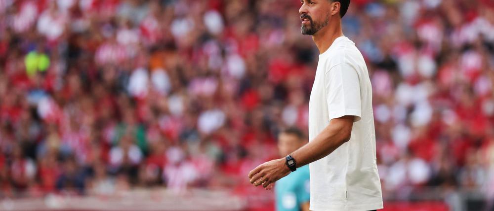 Erstes Bundesligaspiel als Trainer: Sandro Wagner.
