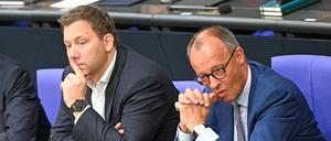 Was haben sich Lars Klingbeil (l.) und Friedrich Merz nach 120 Tagen Koalition noch zu sagen?