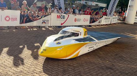 Team Sonnenwagen Aachen startete beim World Solar Challenge in der Pole Position.