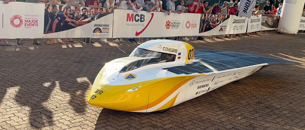 Team Sonnenwagen Aachen startete beim World Solar Challenge in der Pole Position.
