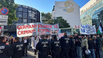 Propalästinensische Demonstration in Berlin. 
