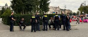 Mehrere Personen wurden am Sonntagabend am Humboldt Forum festgenommen. (Foto aktuell)