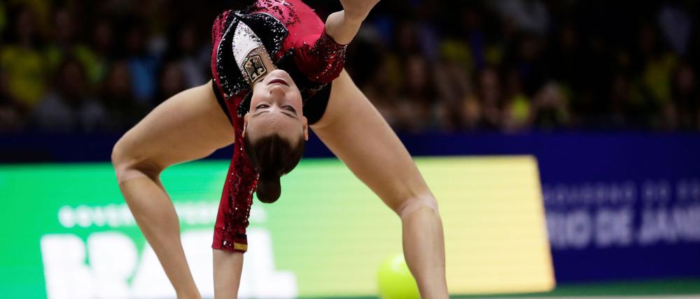 Virtuos mit dem Ball: Darja Varfolomeev.