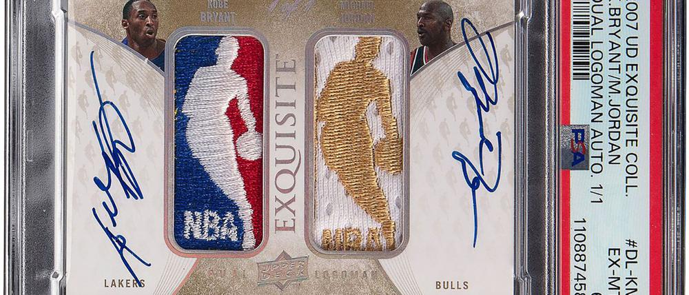 Die Versteigerung der Karte mit den Autogrammen der beiden NBA-Legenden hat fast 13 Millionen Dollar (rund 11 Millionen Euro) erzielt.