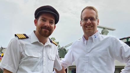 Inhaber Hendrik Prössel-Jürgensen (links) und sein Kollege Dominik Seidel.